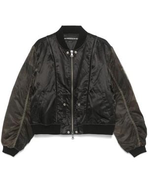 ANDERSSON BELL Double Layer Mesh Bomber in Black for Men | Lyst