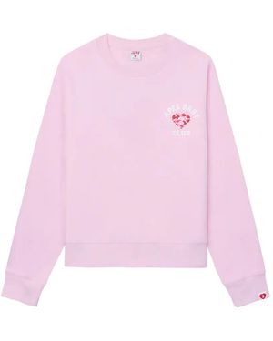 AAPE BY A BATHING AP Logo-Print Sweatshirt - Pink