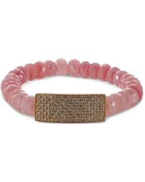 Sydney Evan Id Bar Armband Mit Opal Und Diamanten - Pink