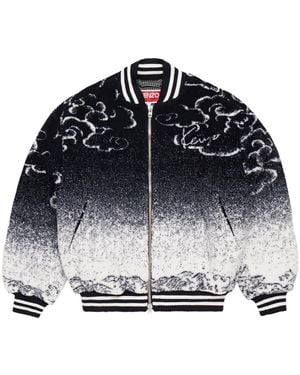 KENZO Cloud Tiger Bomber Jacket - Blue
