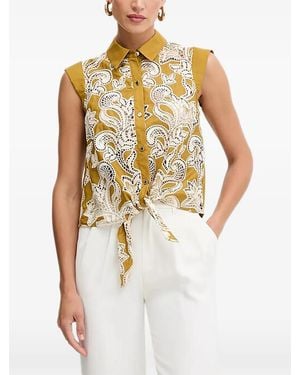 Morgan Lace-Embellished Shirt - White