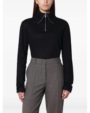Entire studios Half-Zip Top - Black