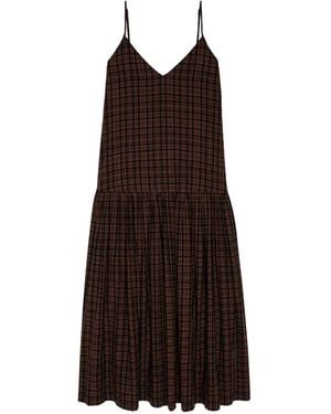The Great Kariertes Maxikleid - Braun