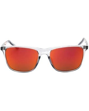 Nike State M Rectangle-Frame Sunglasses - Red