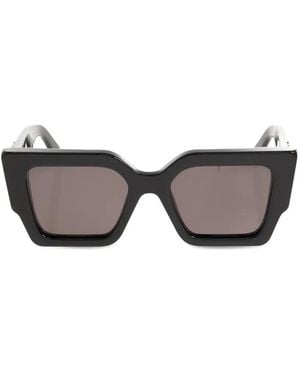 Off-White c/o Virgil Abloh Arrows-Motif Square-Frame Sunglasses - Grey