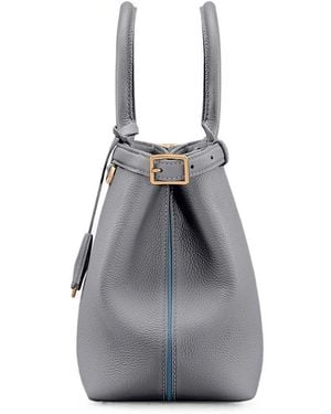 Maison De Sabre Medium Palais Leather Tote Bag - Grey