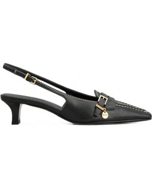 Tod's Slingback-Pumps Aus Leder - Schwarz