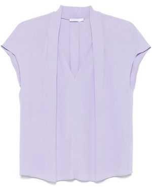 Patrizia Pepe Pleat-Detailed Blouse - Purple