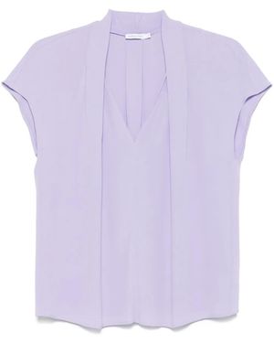 Patrizia Pepe Pleat-Detailed Blouse - Purple