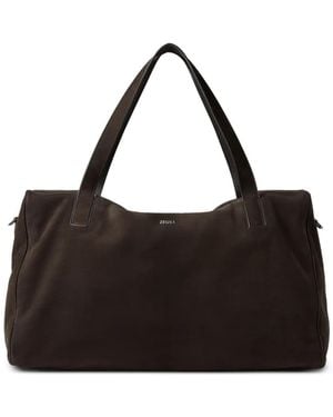 ZEGNA Logo-Detail Holdall - Black