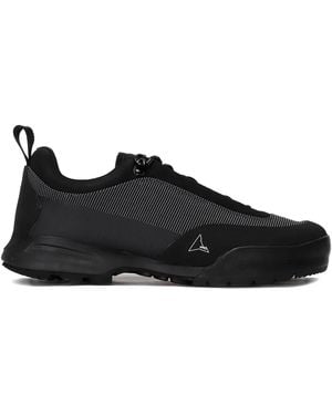 ROA Cingino Embroidered-Logo Sneakers - Black