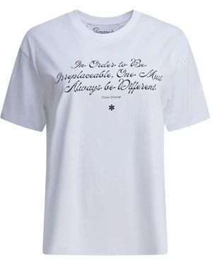 Semler Quote-Print T-Shirt - Blue