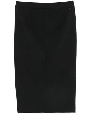Dondup Side-Slit Midi Skirt - Black