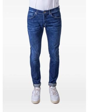 Dondup Vaqueros Slim George Con Efecto Degradado - Azul
