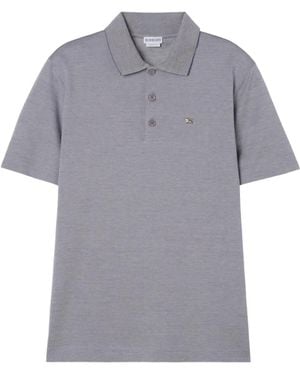 Burberry Metal Knight Cotton Polo Shirt - Grey