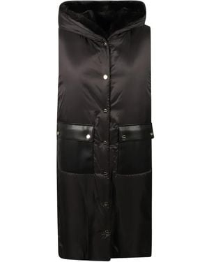 Max Mara Hooded Quilted Gilet - Black