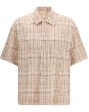 sunflower Adam Check Shirt - Natural