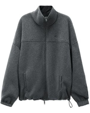 Alexander Wang Reversible Funnel-Neck Track Jacket - Grey