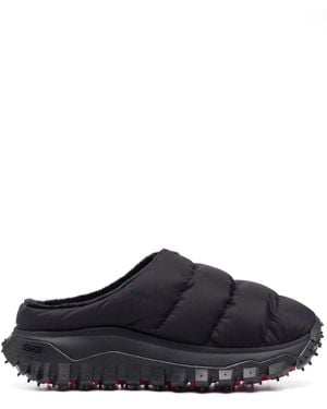 6 Moncler 1017 ALYX 9SM Pantoletten Mit Faux-Fur-Futter - Schwarz