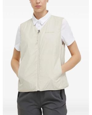 Peak Performance Quilted Zip-Fastening Gilet - Natural