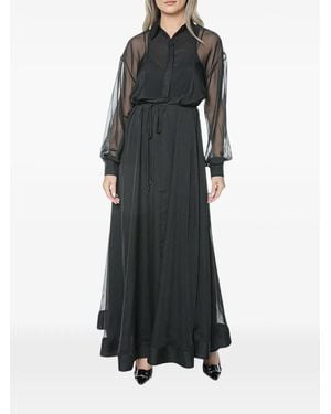 Ted Baker Miiaah Bib-Detail Maxi Dress - Black
