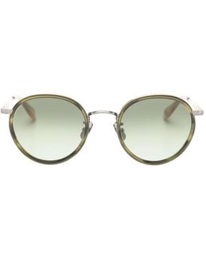 Garrett Leight X Wilson Round-Frame Sunglasses - Metallic