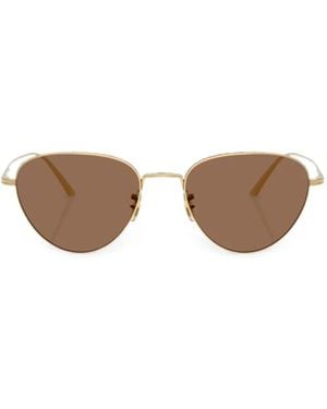Oliver Peoples 1991C Pilot-Frame Sunglasses - Metallic