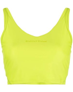 District Vision Light Support Sports Bra - Yellow