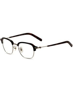 Montblanc Tortoiseshell-Effect Glasses - White