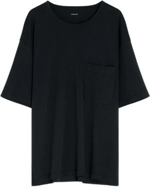 Lemaire Patch-Pocket Crewneck T-Shirt - Black