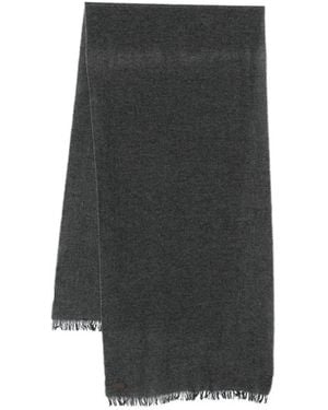 Canali Fringed Scarf - Gray