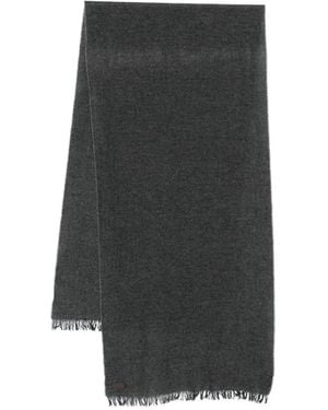 Canali Fringed Scarf - Grey