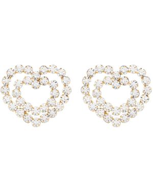 Vanina Nuances Heart Earrings - White