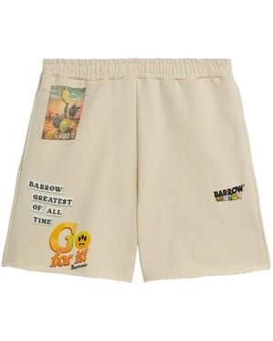 Barrow Graphic-Print Shorts - Natural