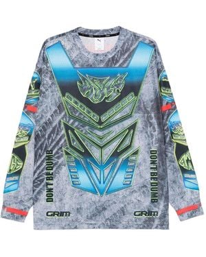 PUMA X A$Ap Rocky Moto Armour Long-Sleeve T-Shirt - Blue
