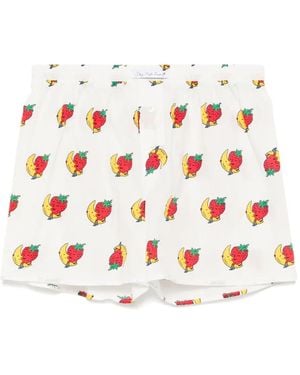 Sky High Farm Shorts Im Vintage-Look - Weiß