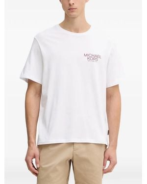 Michael Kors T-Shirt En Coton À Imprimé Graphique - White