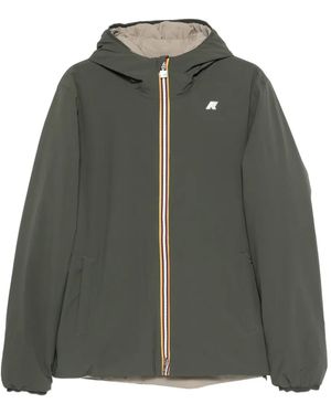 K-Way Reversible Hooded Jacket - Green