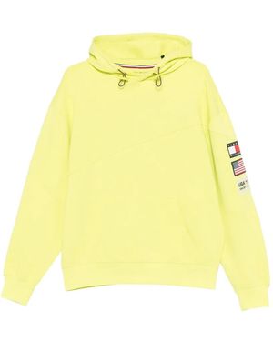 Tommy Hilfiger Logo-Patch Hoodie - Yellow