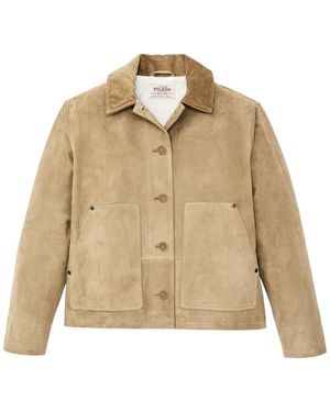 Filson Short Suede Barn Jacket - Natural