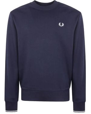 Fred Perry Crew Neck Sweatshirt - Blue