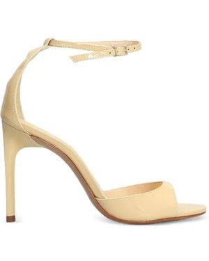 SCHUTZ SHOES 100Mm Scarlett Patent-Finish Heeled Sandals - Metallic