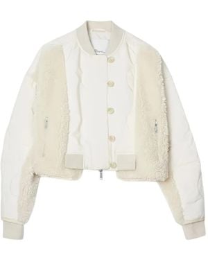 3.1 Phillip Lim Gewatteerd Jack Met Teddy Vlakken - Wit