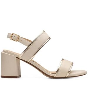 Clarks Ezoria Sling Metallic-Trim Sandals - Natural