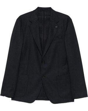 Lardini Pin-Lapel Blazer - Blue