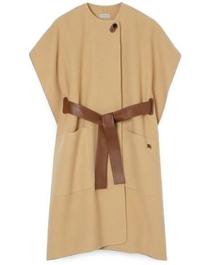 Burberry Cashmere Loe Cape - Natural