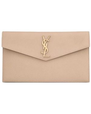 Saint Laurent アップタウン クラッチバッグ - ナチュラル