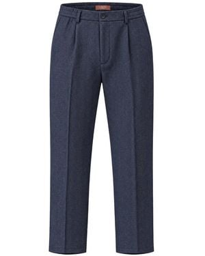 Cruna Belleville Hose Mit Fischgrätenmuster - Blau