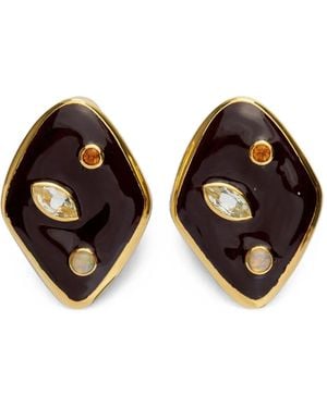 Lizzie Fortunato Nico Dot Earrings - Metallic