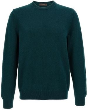 Zanone Crew-Neck Wool Jumper - Green